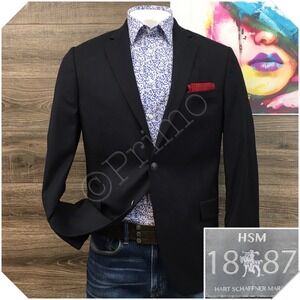 HART SCHAFFNER Mens Blazer Sport Coat Casual Jacket Size 42R Essential Wool Suit